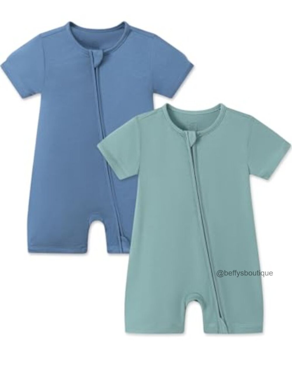 Rayon from Bamboo Baby Romper 2-Way Zipper Sleeper Jumpsuit